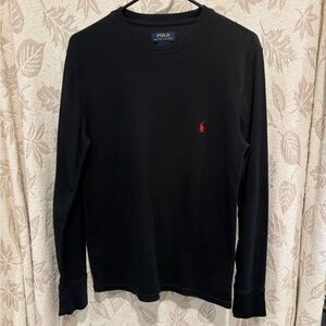 Polo Ralph Lauren Black Waffle Shirt